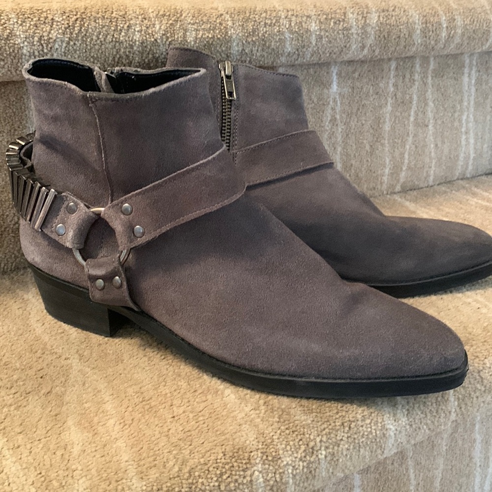 ASOS Western Chelsea Boot Grey Suede